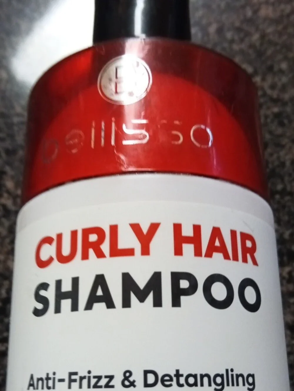 Target Curly Hair Shampoo - Red and White Bottle